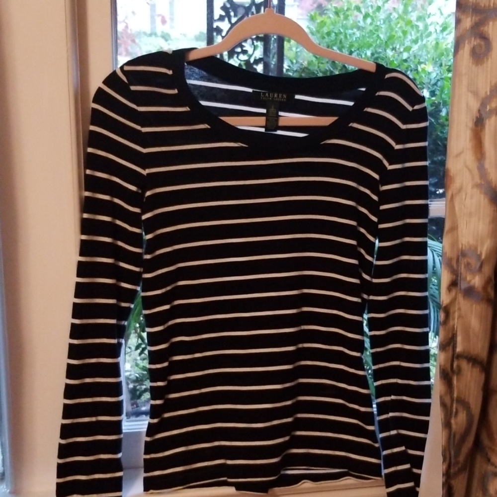 Black and white striped shirt